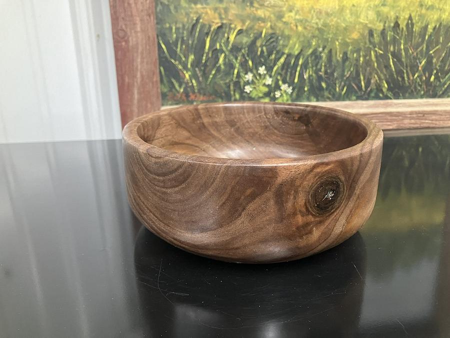 Black walnut bowl