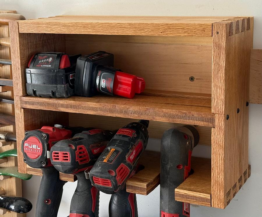 Cordless drill holder