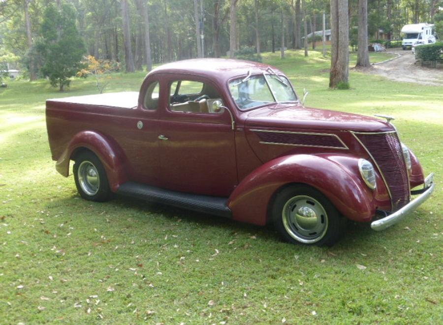 1937 Aussie Ford Ute Replica Model in timber “scratch built”  - A gift for an old friend!