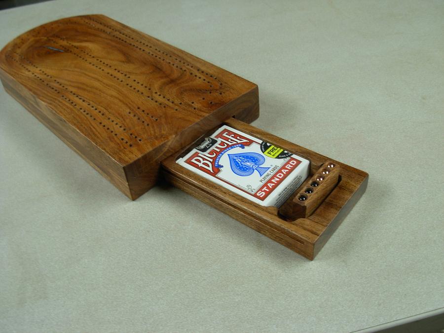 Cribbage Board w/Drawer