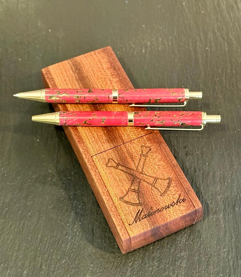 Pen and pencil set, with gift box