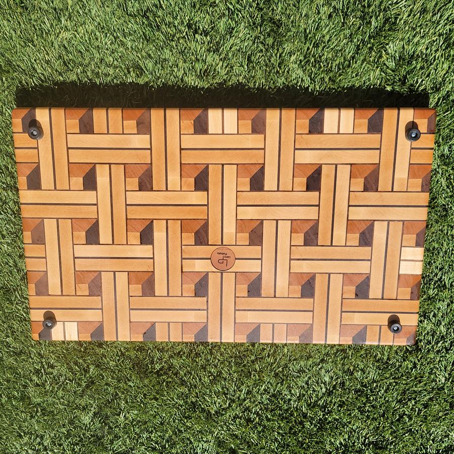 3D Basket Weave Cutting Board
