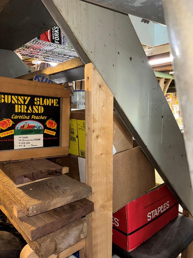 Indoor lumber rack