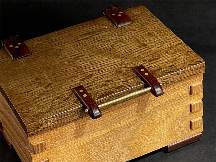 Box With Wooden Hinges