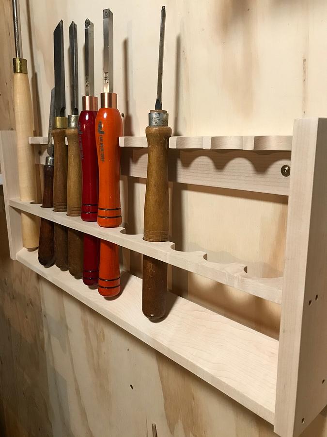 Lathe tool rack