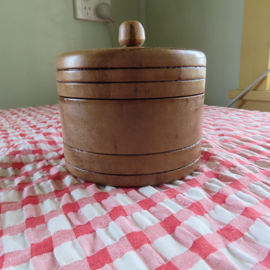 LIDDED BOX FROM NEIGHBOURS TREE BRANCH