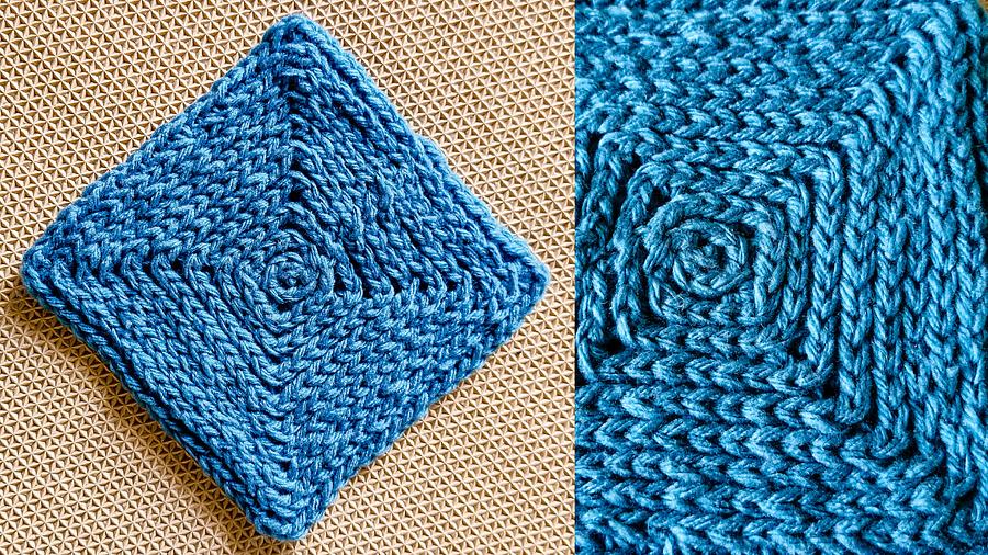 Single Crochet Solid Raised Ridges Square