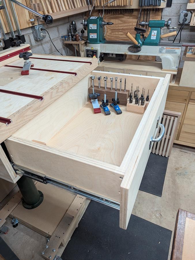 Drill Press Table with storage 