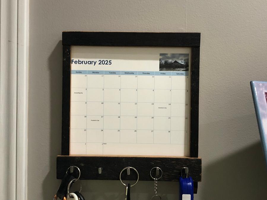 Calendar frame