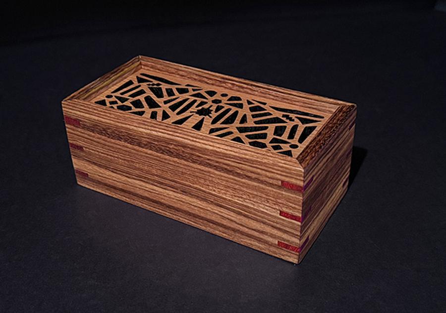 Zebra wood Potpourri box