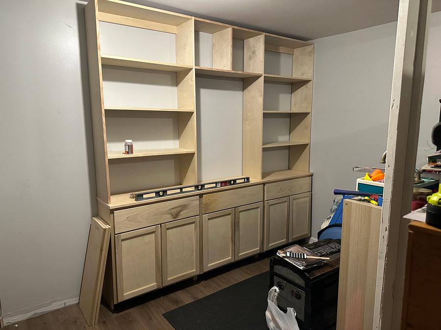 Built in book case