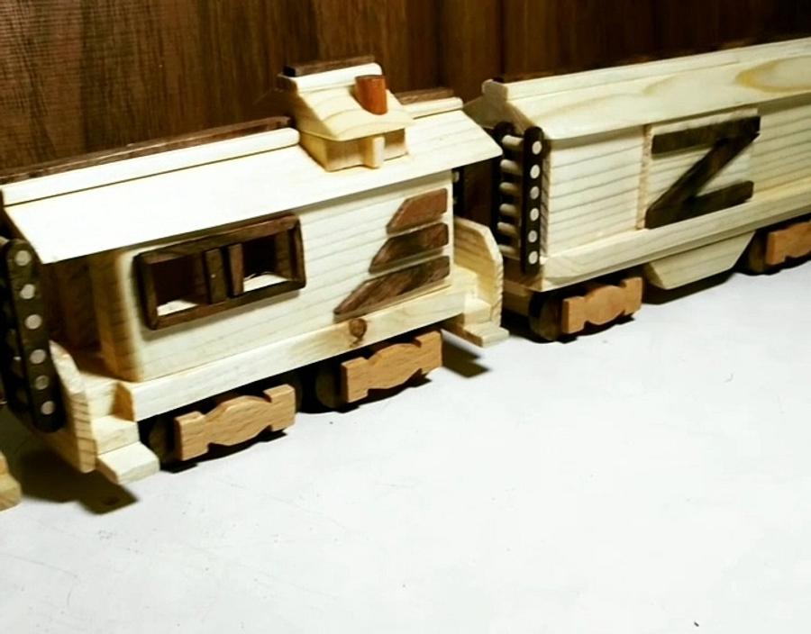 Santa Fe Wooden Train