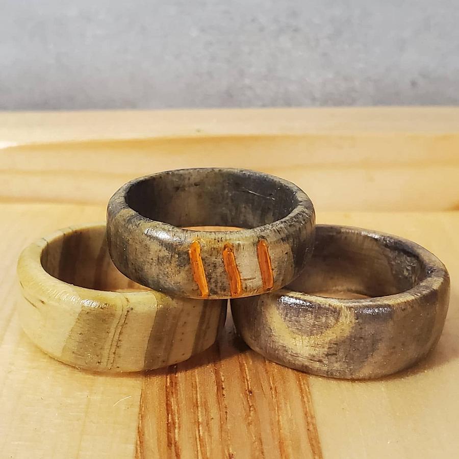 Scrapwood rings