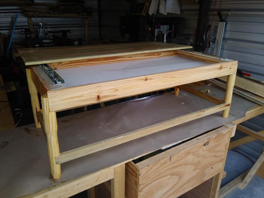 Sliding Top Coffee Table 