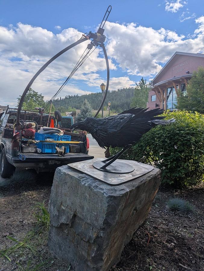 New sculpture and road trip to deliver/pick up sculptures from a couple of cities. 