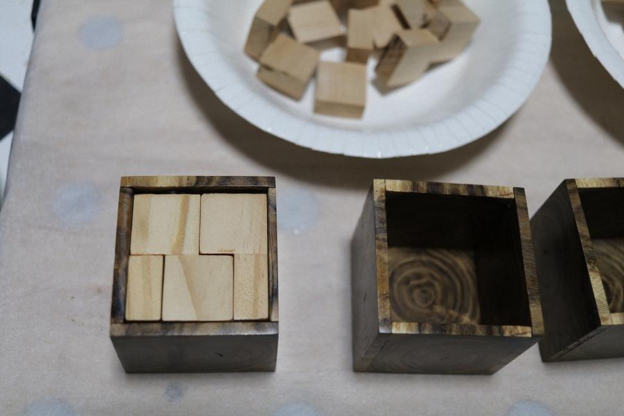 “Half Cubes” Packing Puzzle.