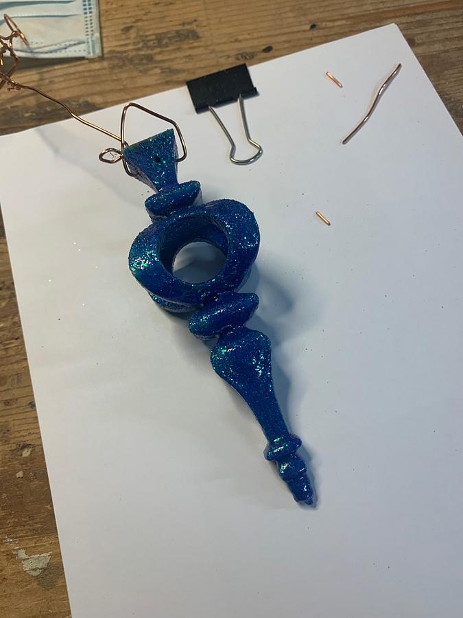 A few small Christmas ornaments