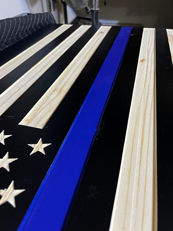 Thin Blue Line Flag