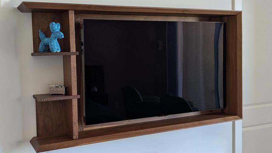 Wall-Mounted Mid-Century Modern TV Cabinet