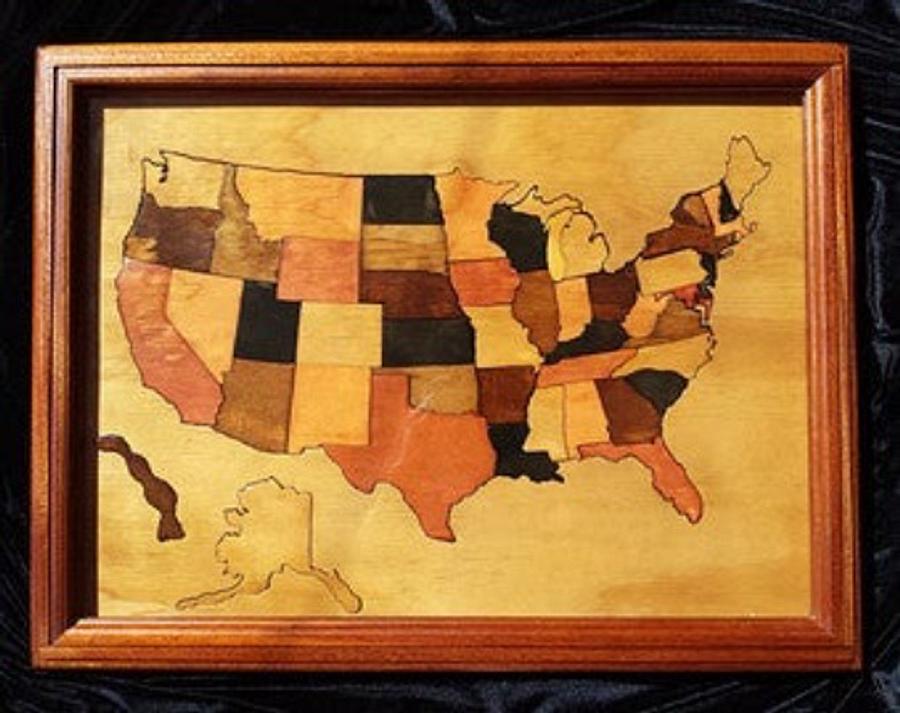 United States Puzzle Wall Art