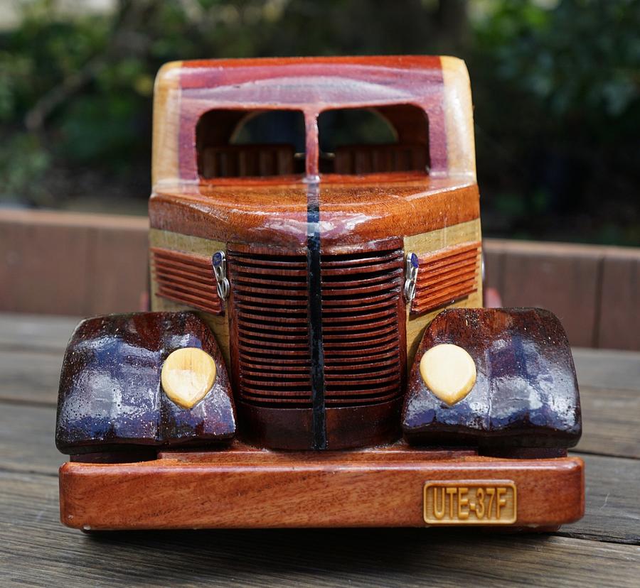 1937 Aussie Ford Ute Replica Model in timber “scratch built” - A gift for an old friend!  Finished!