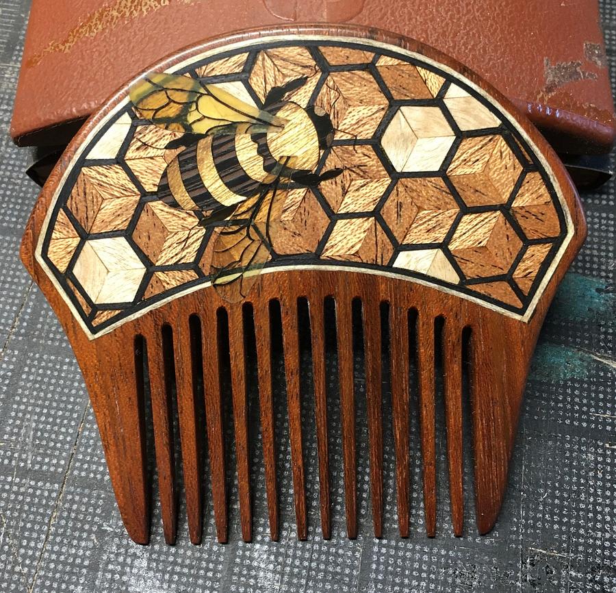 Bee on a "Honeycomb"