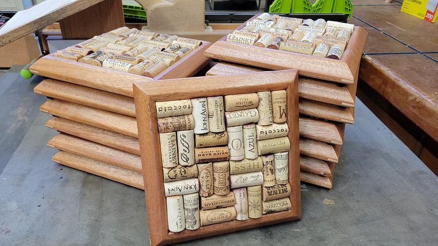 Wine cork trivets