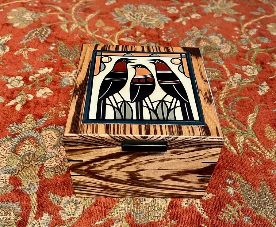 The Bird Tile Top Keepsake Box