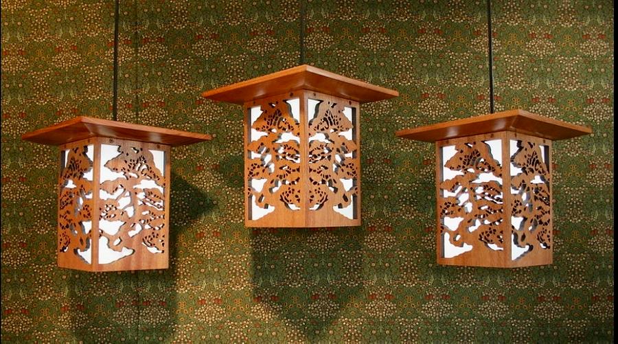 How to make Japanese style ceiling light pendants 