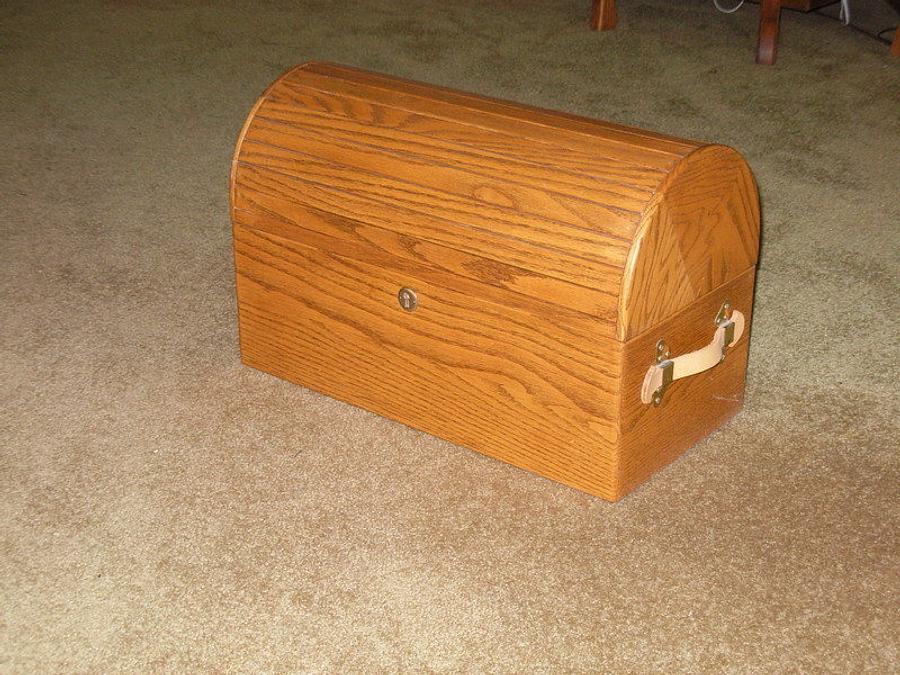 Oak Treasure Chest