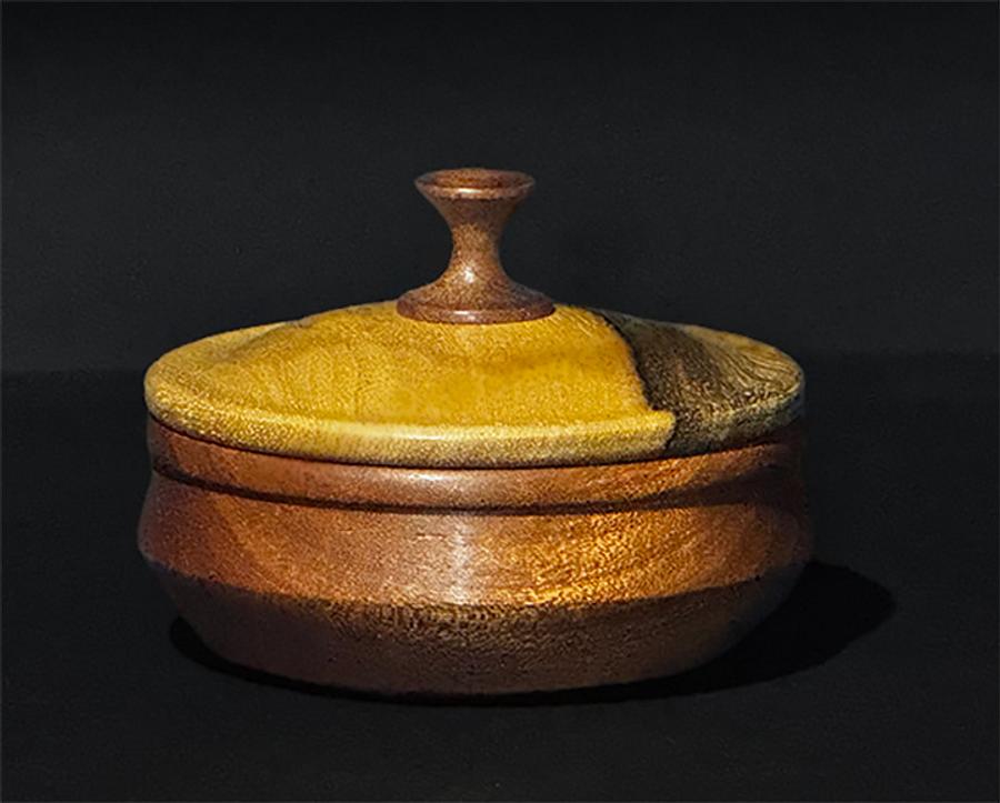 Bowl with a lid.