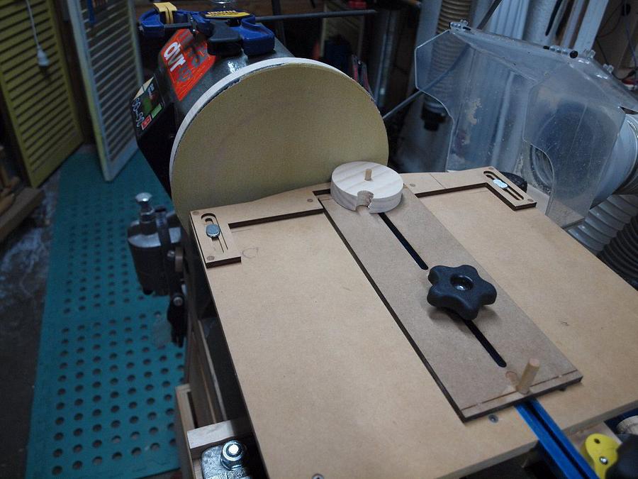 Lathe disk sander with micro adjustment... MK 2.