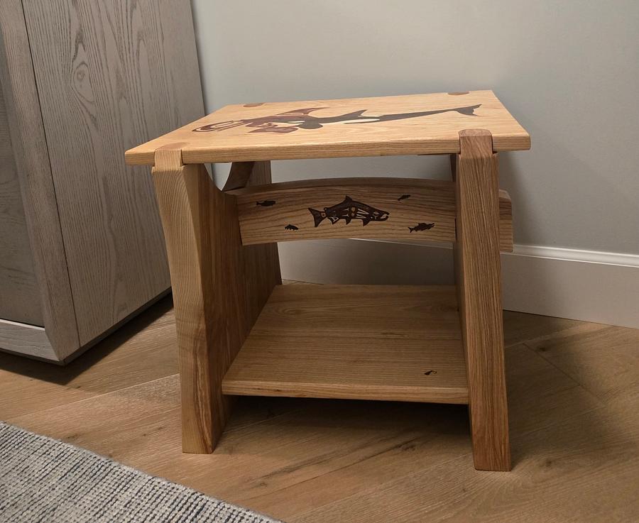 Marquetry - Orca Spirit bench