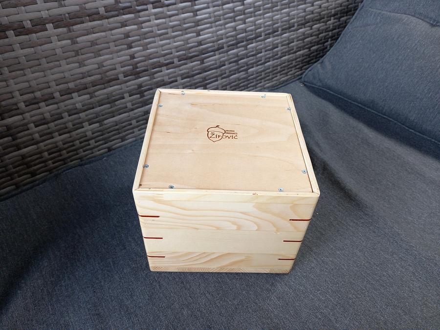 WOODEN ''PIGGY'' BOX / WOODEN VAULT