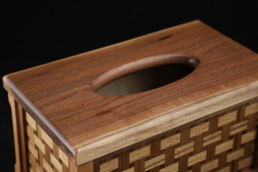 Basket Weave Tissue Box