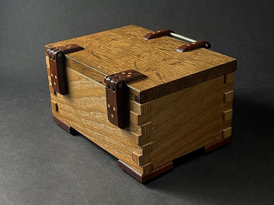 Box With Wooden Hinges