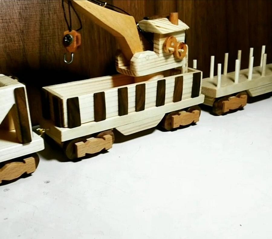 Santa Fe Wooden Train