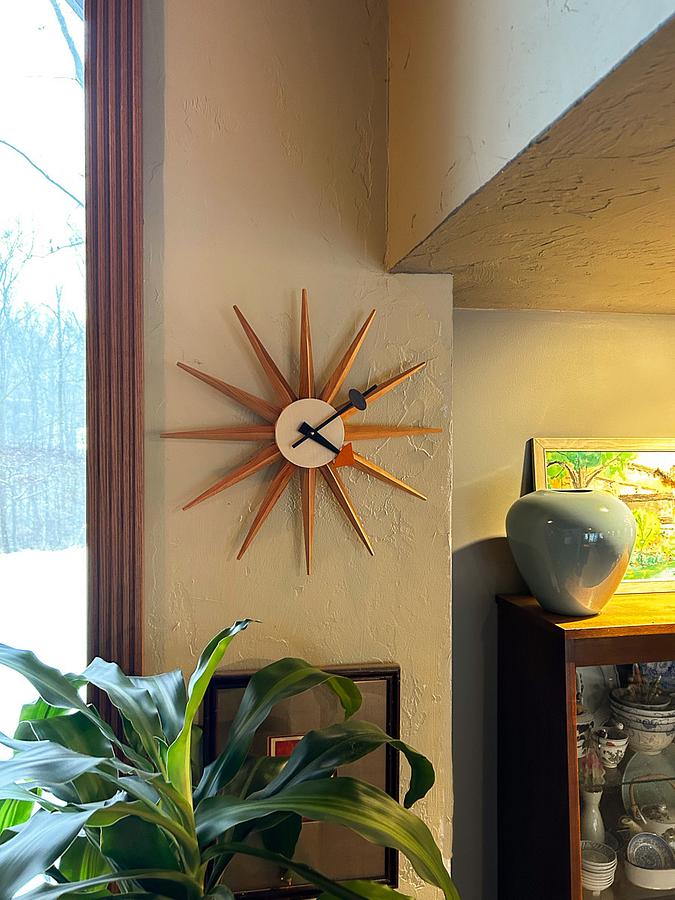 George Nelson Sunburst Clock replica
