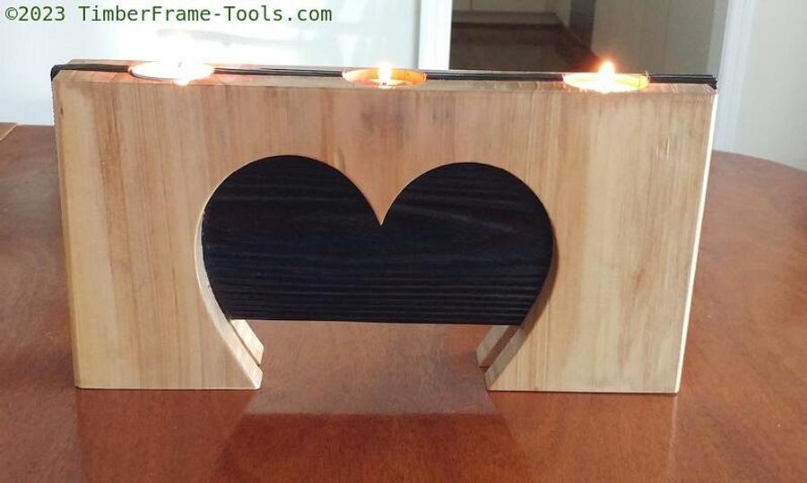 Heart candle base