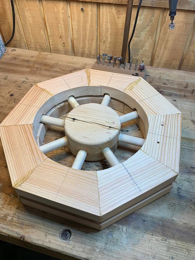 Wooden Wheel Barrow