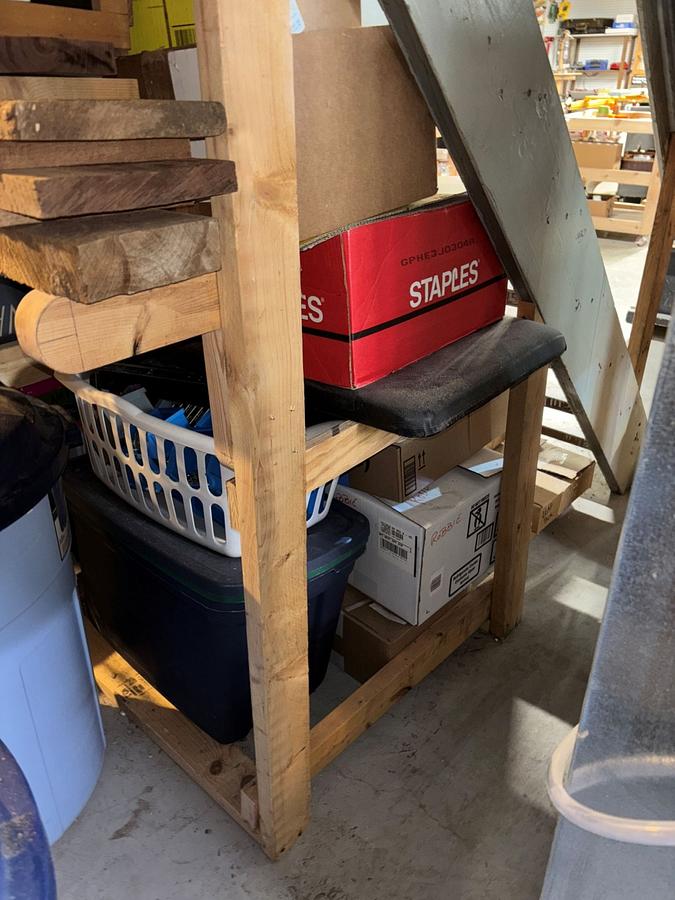 Indoor lumber rack