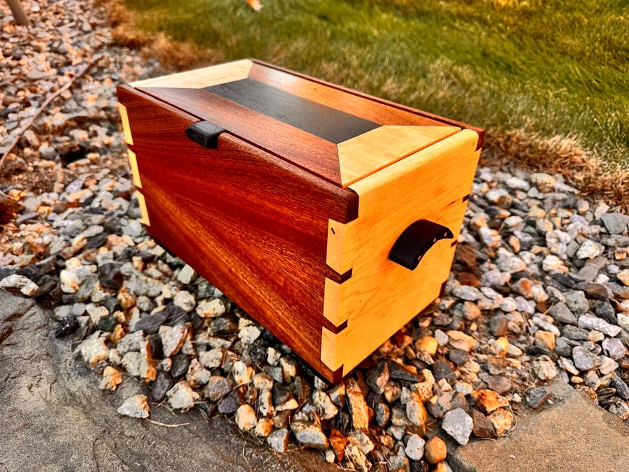 Keepsake Box in Sapele and Maple