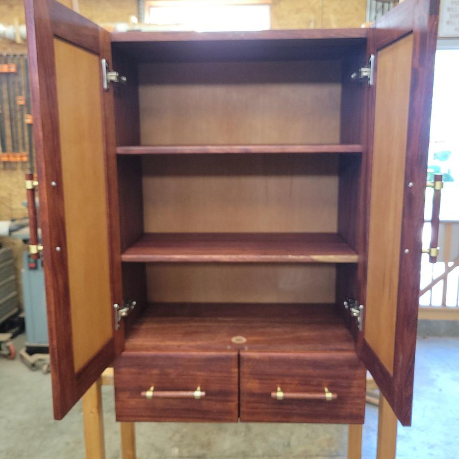 Krenov inspired chest on stand