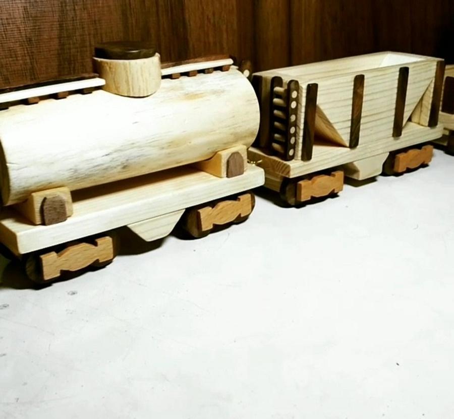 Santa Fe Wooden Train