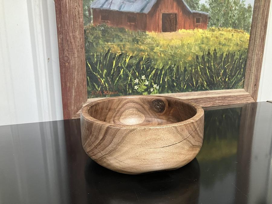 Black walnut bowl