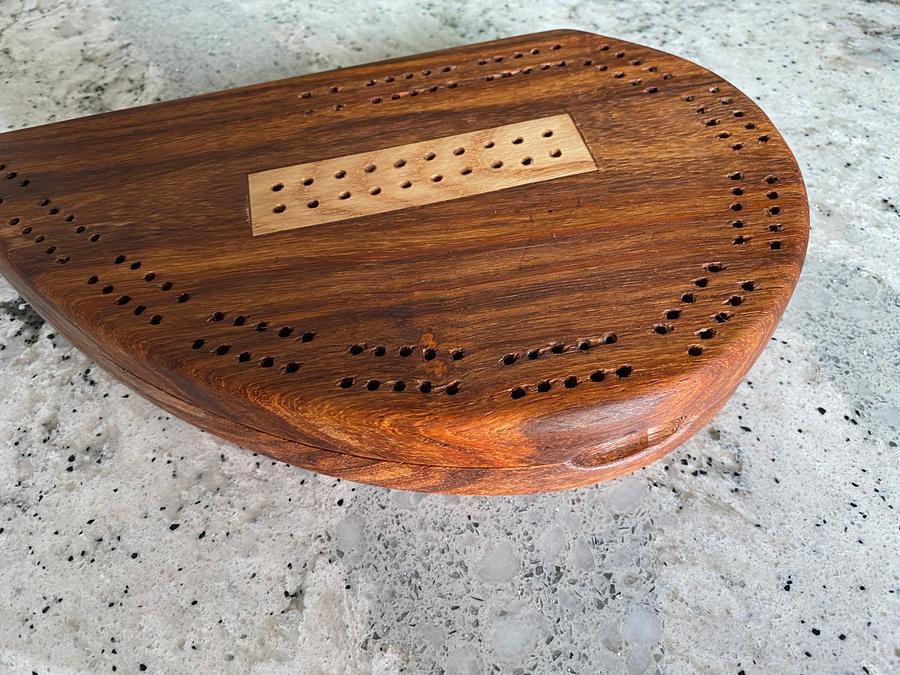 Heart-Shaped Cribbage Board