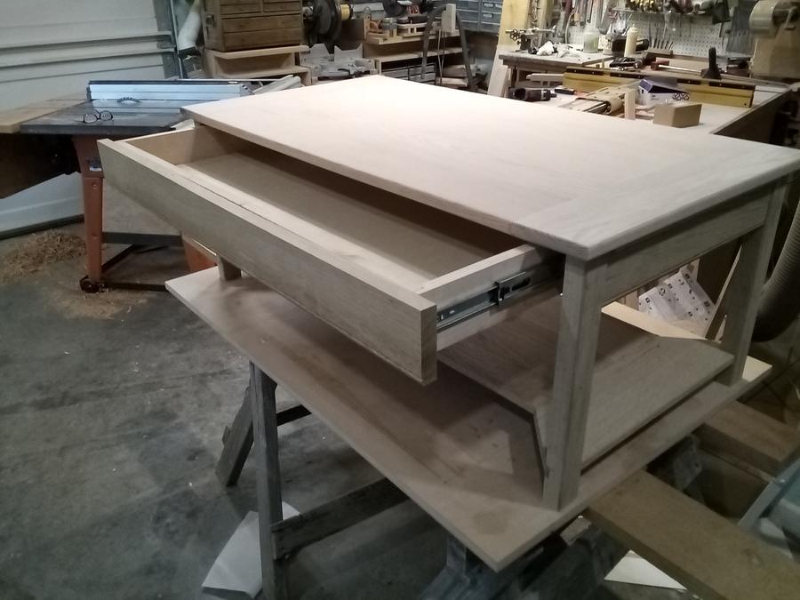 Coffee Table with a  RFID locking  drawer
