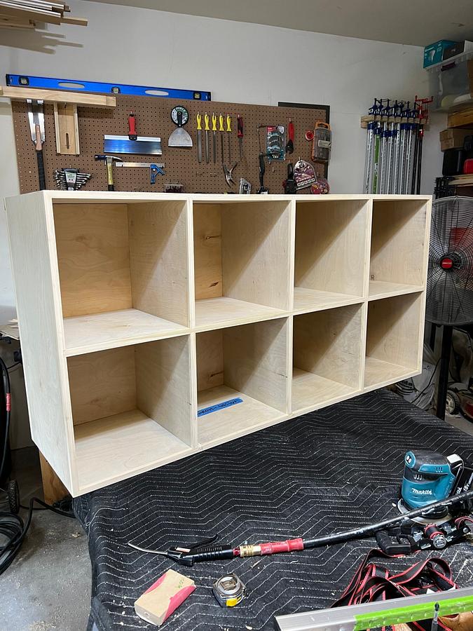 Vinyl Record Storage Cabinet 