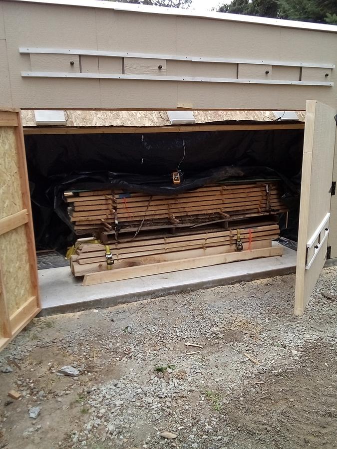 Solar Kiln for drying lumber