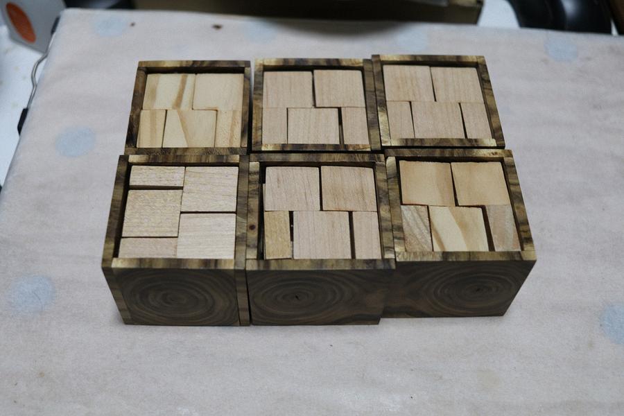 “Half Cubes” Packing Puzzle.